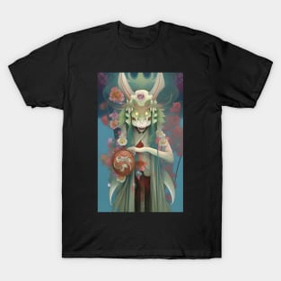 Cute Creepy Japanese Demon Oni Ghost T-Shirt